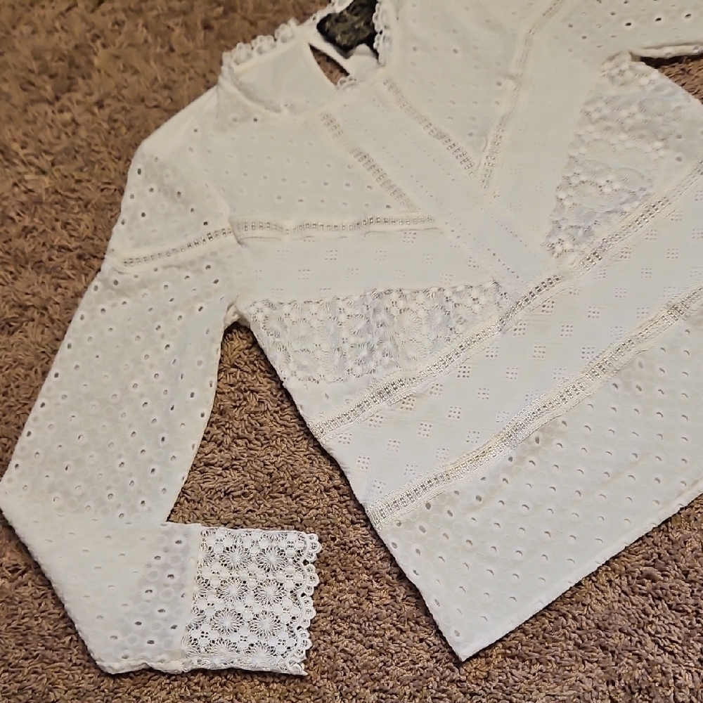 Anthropologie x James Coviello Burnham Lace Top - Picture 5 of 13